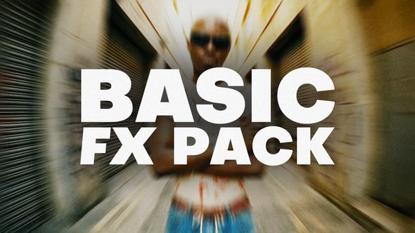 【AE模板/脚本】36组镜头抖动运动模糊闪烁鱼眼辉光RGB视觉动画特效 Basic FX Pack – AAPOWER