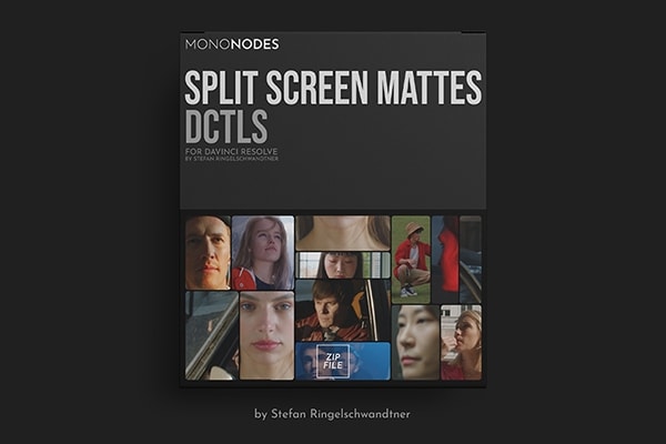 【达芬奇插件】达芬奇视频创意分屏遮罩DCTL节点预设 MonoNodes – Split Screen Mattes DCTLs v1.0