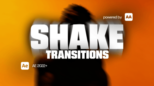 【AE模板/脚本】42种镜头抖动闪光冲击视频转场过渡预设 Shake Transitions Pack – AAPOWER