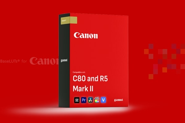 【调色预设】适用于佳能Canon C80/R5 相机色彩精准还原校正转换预设 Gamut – BaseLUTs for Canon C80 and R5 Mark II