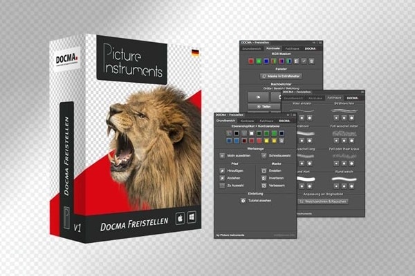【PS插件】PS高级蒙版专业抠图背景移除工作流插件 Picture Instruments – Docma Freistellen v2.1.0 汉化版