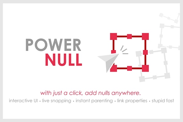 【AE脚本】合成项目窗口任意位置一键添加空对象值 Power Null v1.5 +使用教程