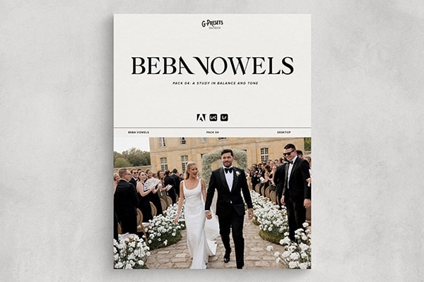 【LR预设】经典简洁高雅平滑柔和自然亲切人像婚礼生活旅拍摄影调色LR预设 G-Presets – Beba Vowels Presets Pack 04