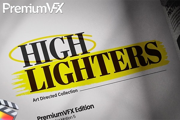 【FCPX插件】35个动态图形高亮标注聚焦放大细节引导演示动画工具 PremiumVFX – Highlighters 汉化版