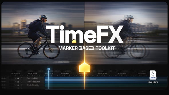 【AE模板】速度渐变冻结循环反弹时间线标记动画预设 TimeFX Toolkit