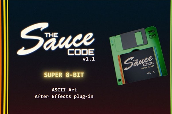 【AE插件】创意ASCII字符艺术效果 TheSauceCode v1.1 Win版 +使用教程