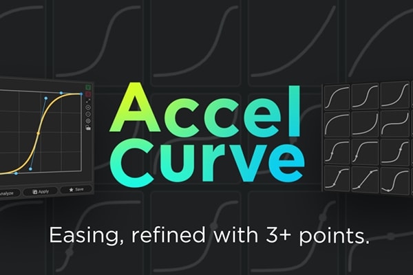 【AE脚本】关键帧缓动曲线预设控制管理脚本工具 AccelCurve v1.0 汉化版 +使用教程