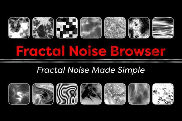 【AE脚本】250种分形湍流噪波效果动画预设 Fractal Noise Browser v1.1.0 汉化版 +使用教程