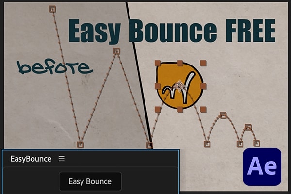 【AE脚本】球体弹跳运动MG动画制作工具 Easy Bounce Pro v1.0.003 汉化版 +使用教程