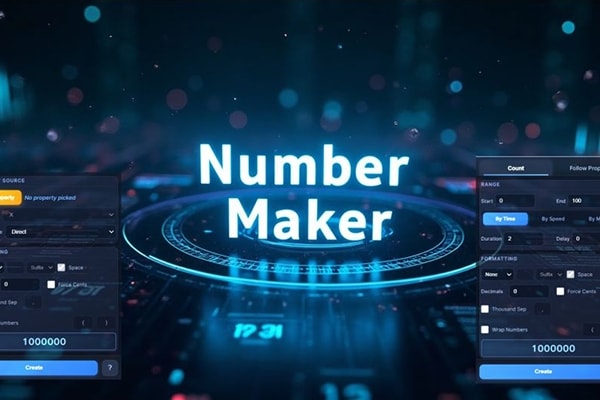 【AE脚本】动态数字计时器图表动画生成工具 Number Maker v1.3.0 汉化版 +使用教程