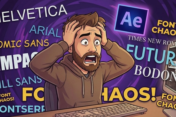 【AE脚本】项目合成字体快速查找批量替换工具 Project Font Pro v1.4 汉化版