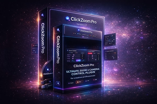 【AE脚本】摄像机平移缩放转场动画效果 ClickZoom Pro v3.1 汉化版 +使用教程